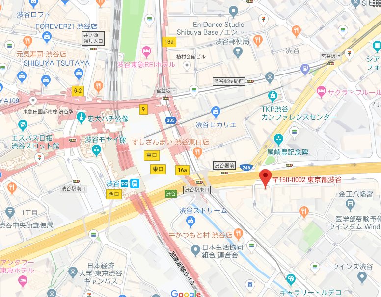 ジアレイ渋谷246店の地図
