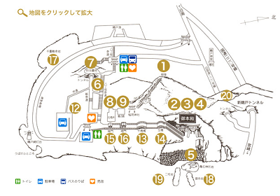 鵜戸神宮境内の地図の写真