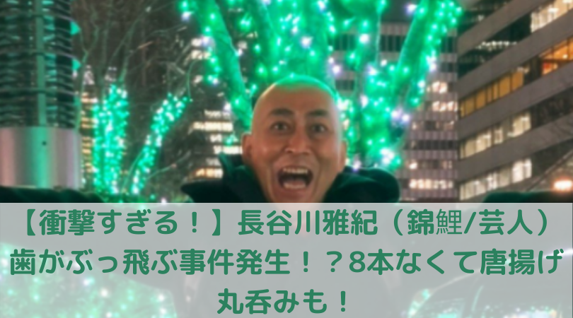 衝撃すぎる 長谷川雅紀 錦鯉 芸人 奥歯がぶっ飛ぶ事件発生 8本なくて唐揚げ丸呑みも Trend Diary