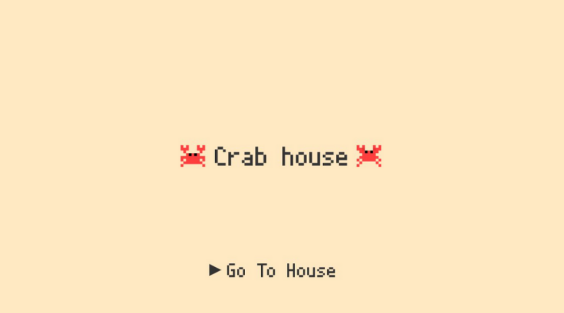 Crabhouseの開始画面の写真